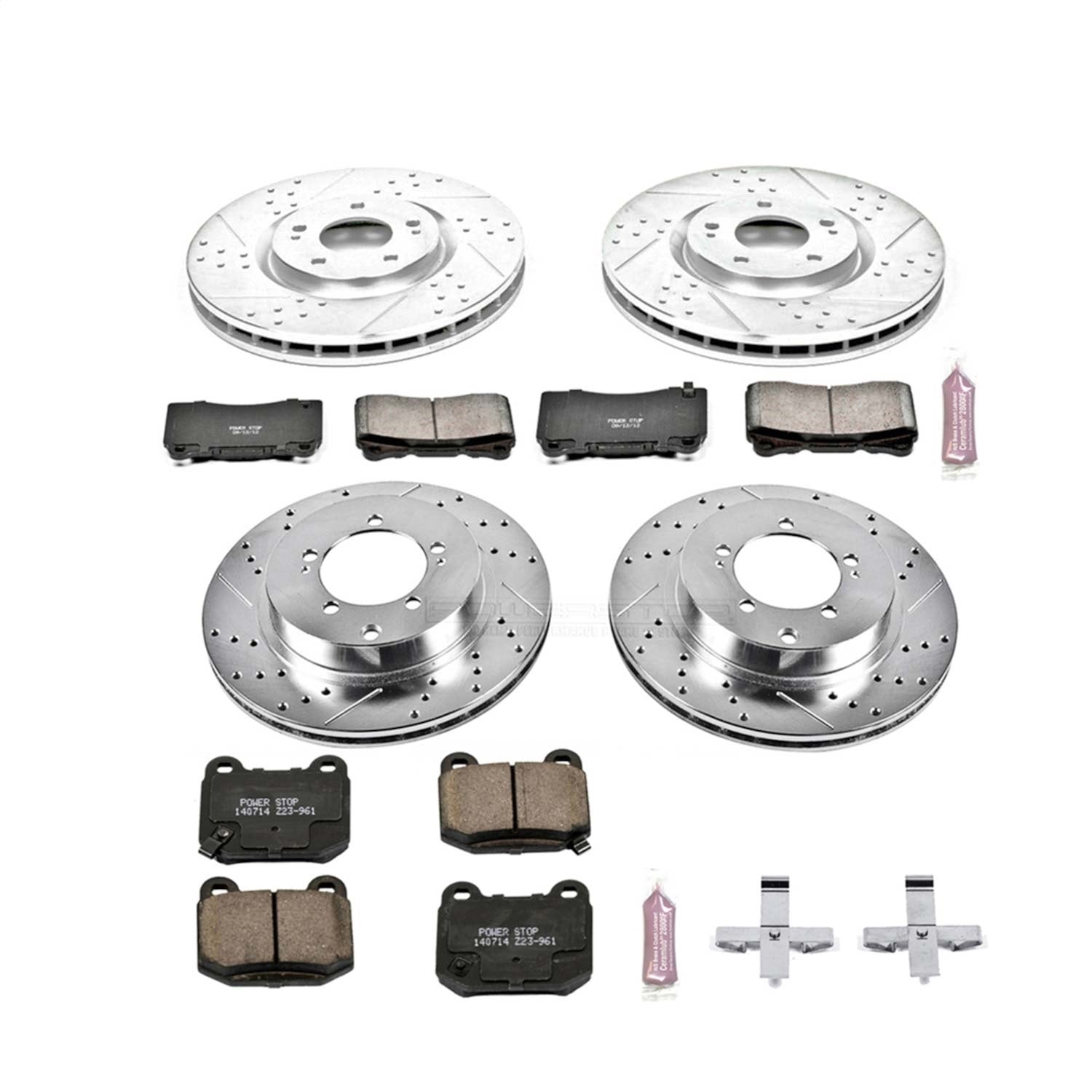 PowerStop Front & Rear Z23 Evolution Sport Brake Kit | Mitsubishi Lancer (03-06) (K108)