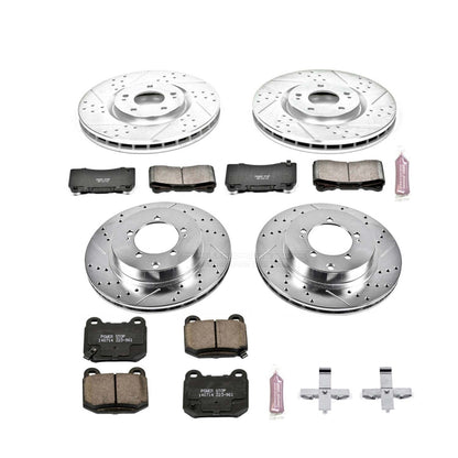 PowerStop Front & Rear Z23 Evolution Sport Brake Kit | Mitsubishi Lancer (03-06) (K108)