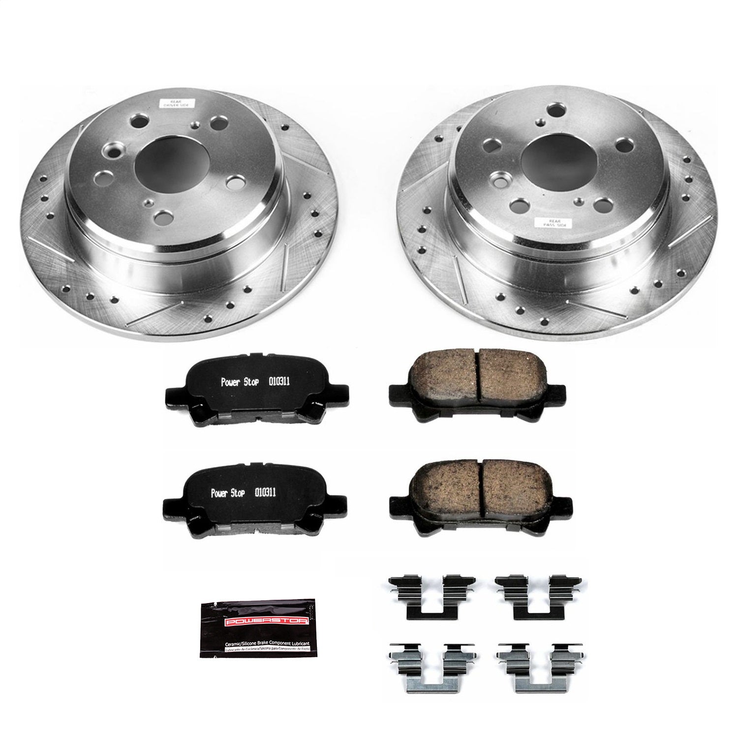 PowerStop Rear Z23 Evolution Sport Brake Kit | Toyota Camry (00-01) (K1083)