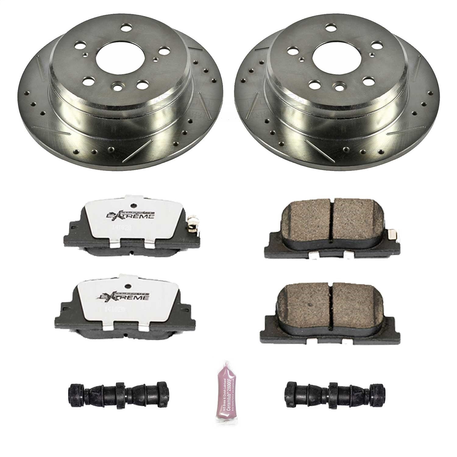 PowerStop Rear Z26 Street Warrior Brake Kit | Lexus ES300 (00-01) (K1084-26)