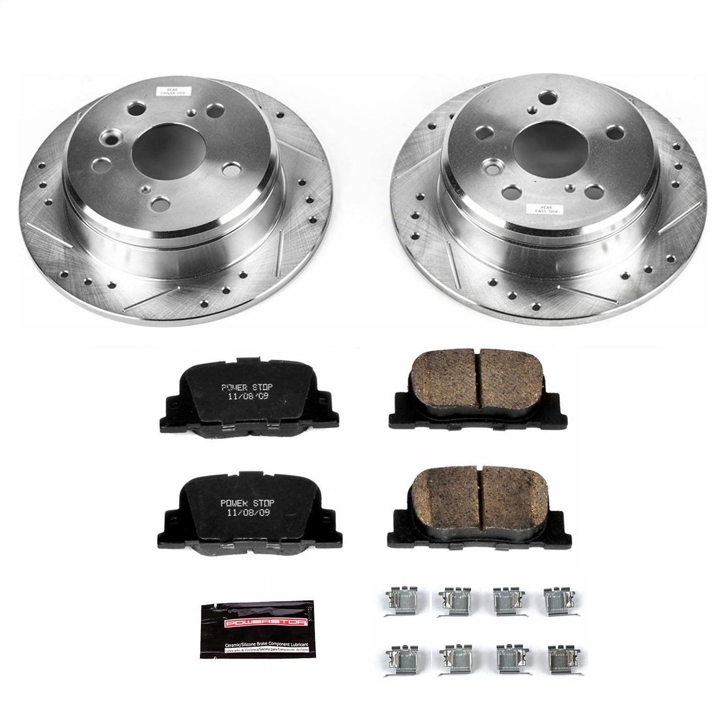 PowerStop Rear Z23 Evolution Sport Brake Kit | Lexus ES300 (00-01) (K1084)