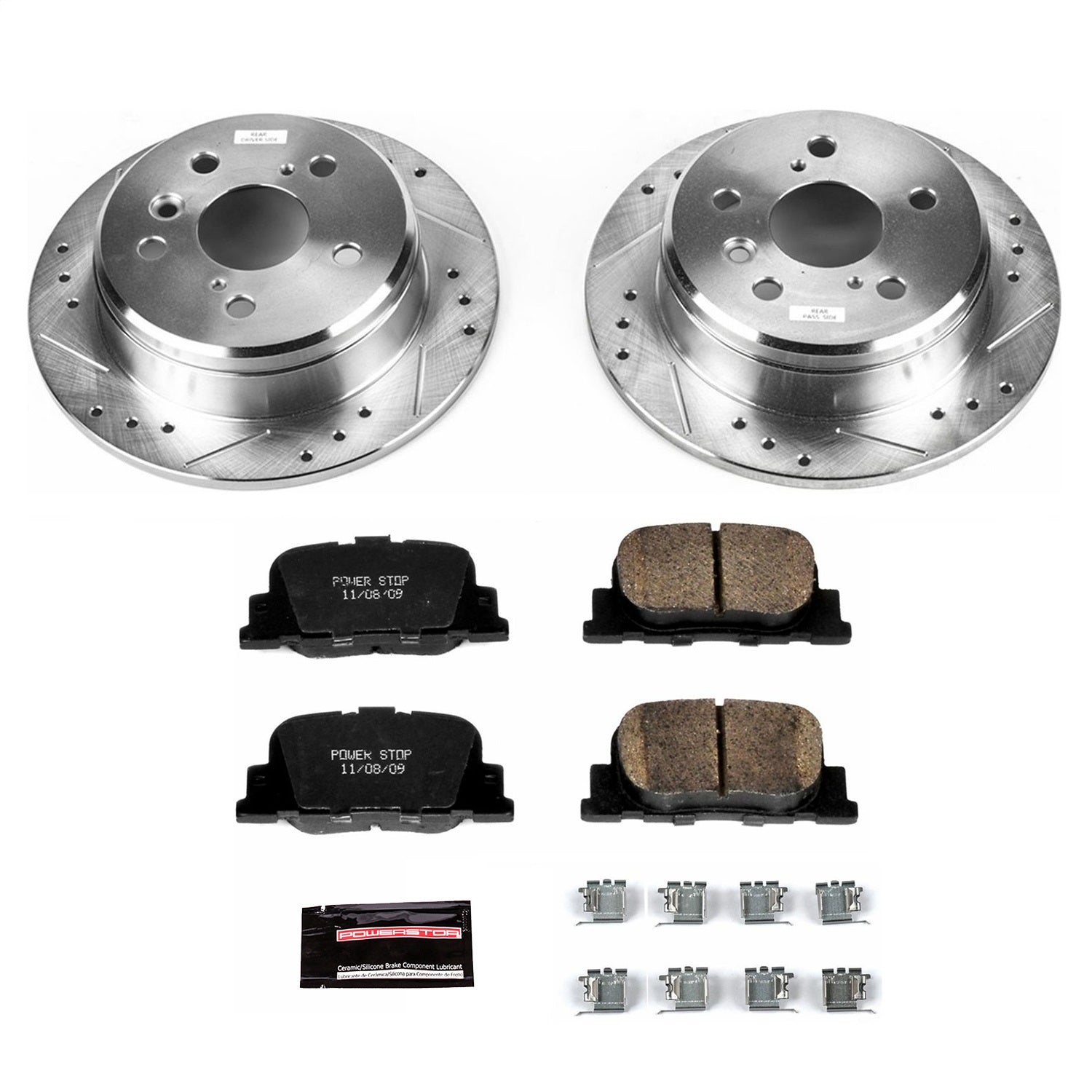 PowerStop Rear Z23 Evolution Sport Brake Kit | Lexus ES300 (00-01) (K1084)