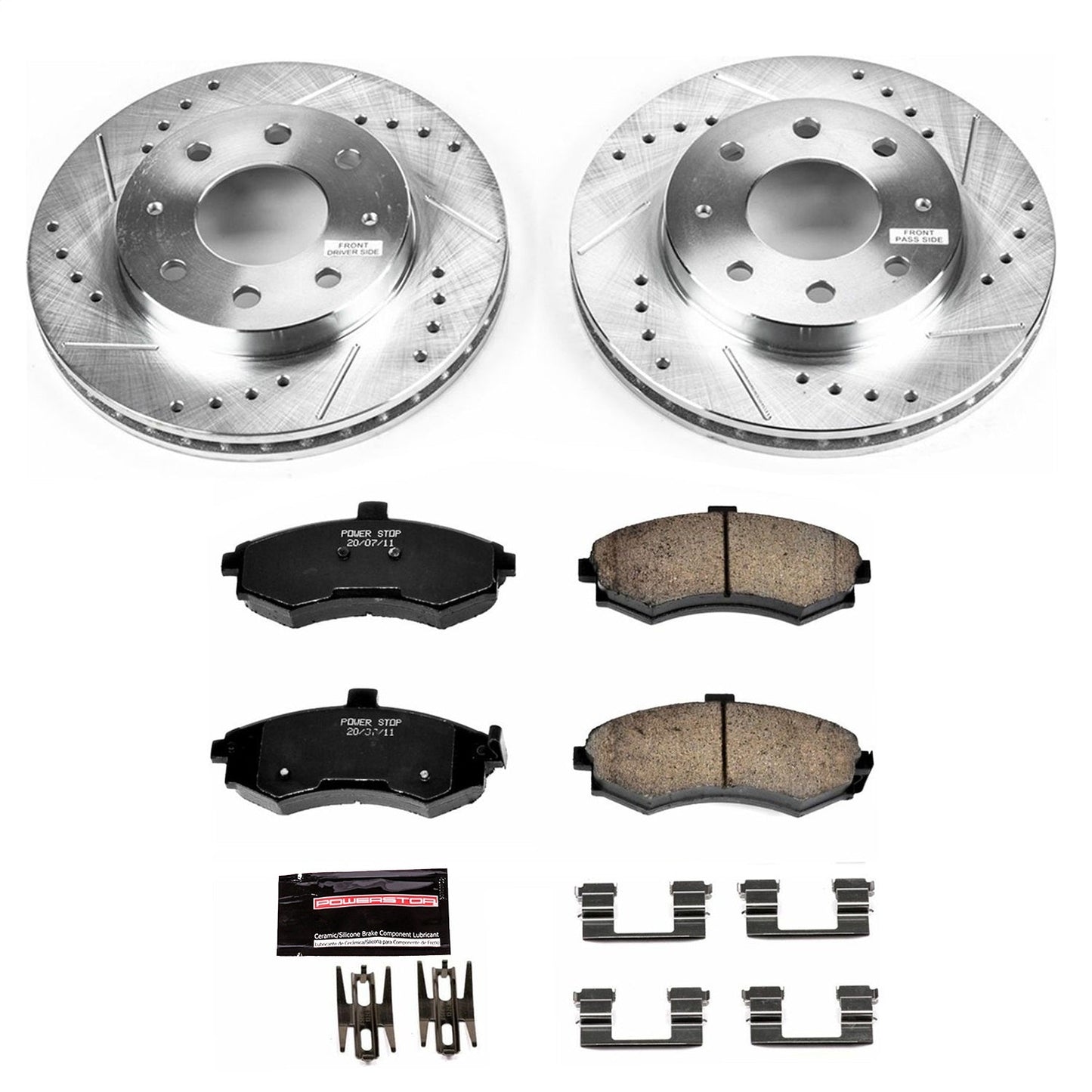 PowerStop Front Z23 Evolution Sport Brake Kit | Hyundai Elantra (02-05) (K1093)