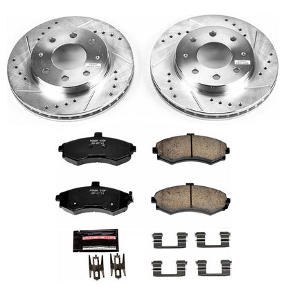 PowerStop Front Z23 Evolution Sport Brake Kit | Hyundai Elantra (02-05) (K1093)