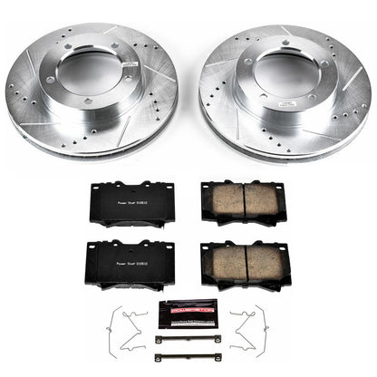 PowerStop Z23 Evolution Sport Front Brake Kit | Lexus LX470 (98-07) (K1132)