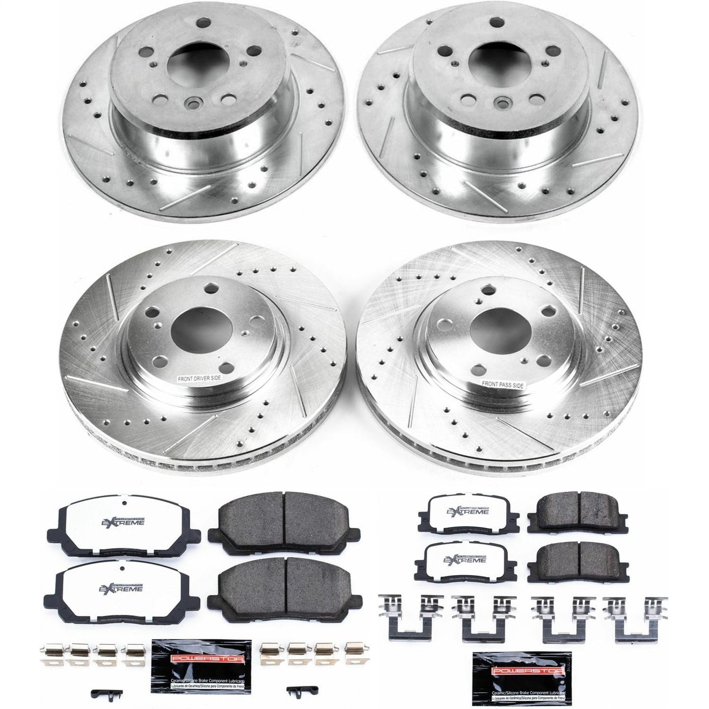 PowerStop Front & Rear Z36 Truck & Tow Brake Kit | Toyota Highlander (01-03) (K1139-36)