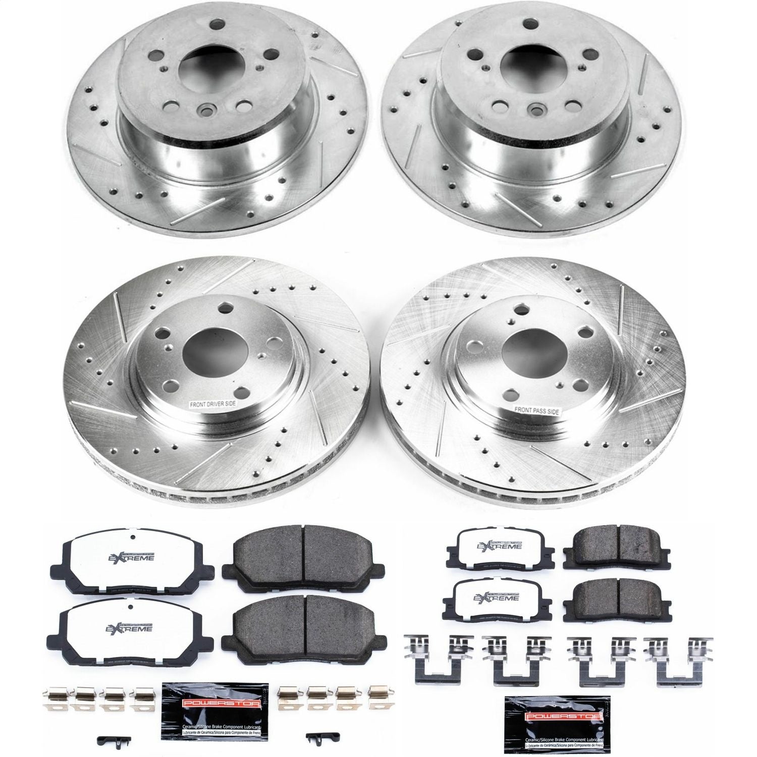 PowerStop Front & Rear Z36 Truck & Tow Brake Kit | Toyota Highlander (01-03) (K1139-36)