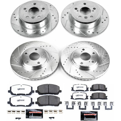 PowerStop Front & Rear Z36 Truck & Tow Brake Kit | Toyota Highlander (01-03) (K1139-36)