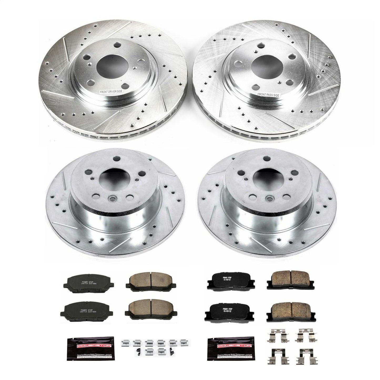 PowerStop Front & Rear Z23 Evolution Sport Brake Kit | Toyota Highlander (01-03) (K1139)
