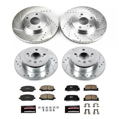 PowerStop Front & Rear Z23 Evolution Sport Brake Kit | Toyota Highlander (01-03) (K1139)