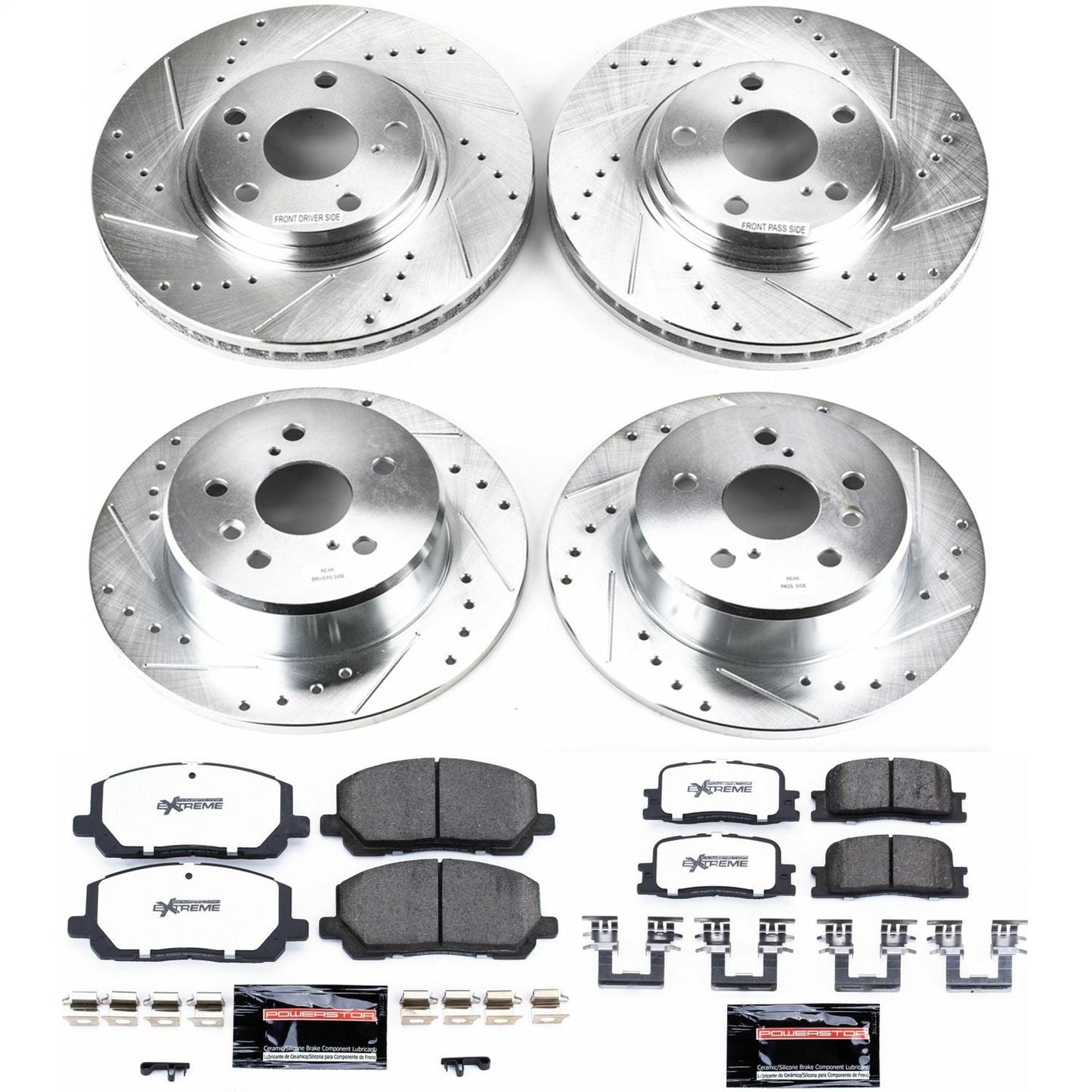 PowerStop Front & Rear Z36 Truck & Tow Brake Kit | Toyota Highlander (01-03) (K1140-36)