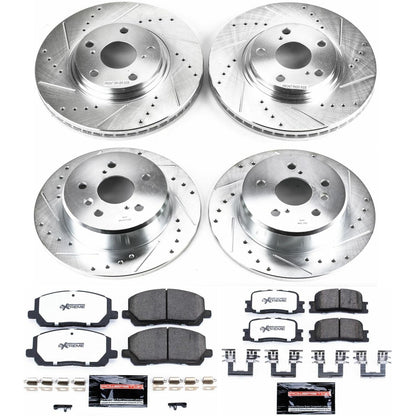 PowerStop Front & Rear Z36 Truck & Tow Brake Kit | Toyota Highlander (01-03) (K1140-36)