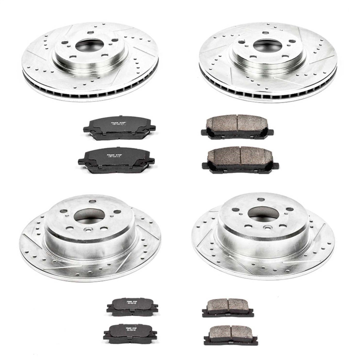 PowerStop Front & Rear Z23 Evolution Sport Brake Kit | Toyota Highlander (01-03) (K1140)