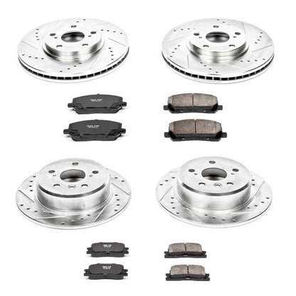 PowerStop Front & Rear Z23 Evolution Sport Brake Kit | Toyota Highlander (01-03) (K1140)