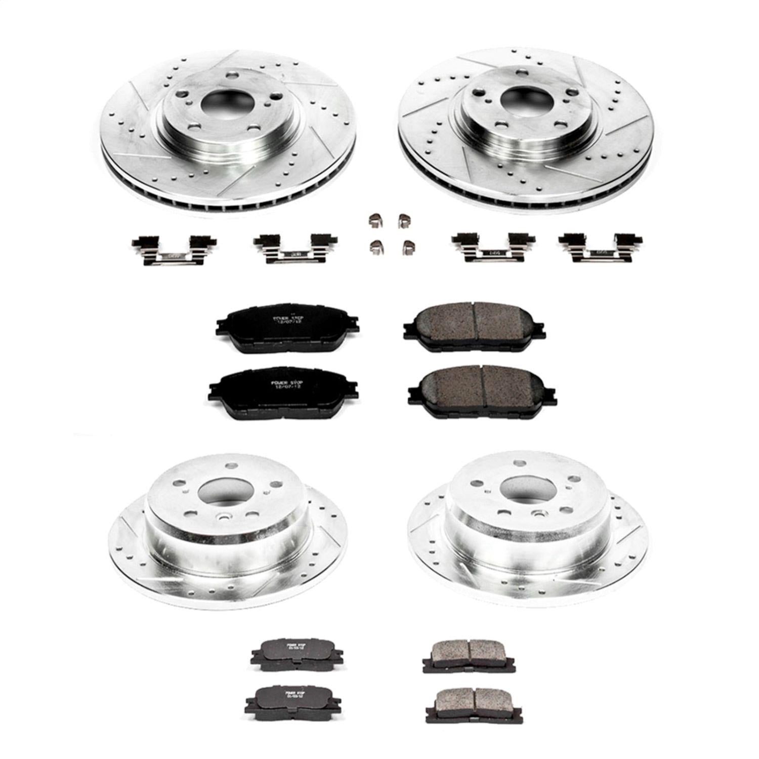 PowerStop Front & Rear Z23 Evolution Sport Brake Kit | Lexus ES330 (04-06) (K1142)