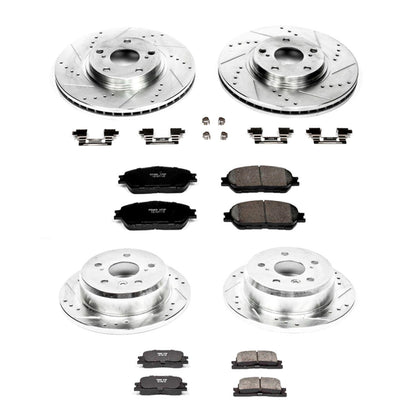 PowerStop Front & Rear Z23 Evolution Sport Brake Kit | Lexus ES330 (04-06) (K1142)