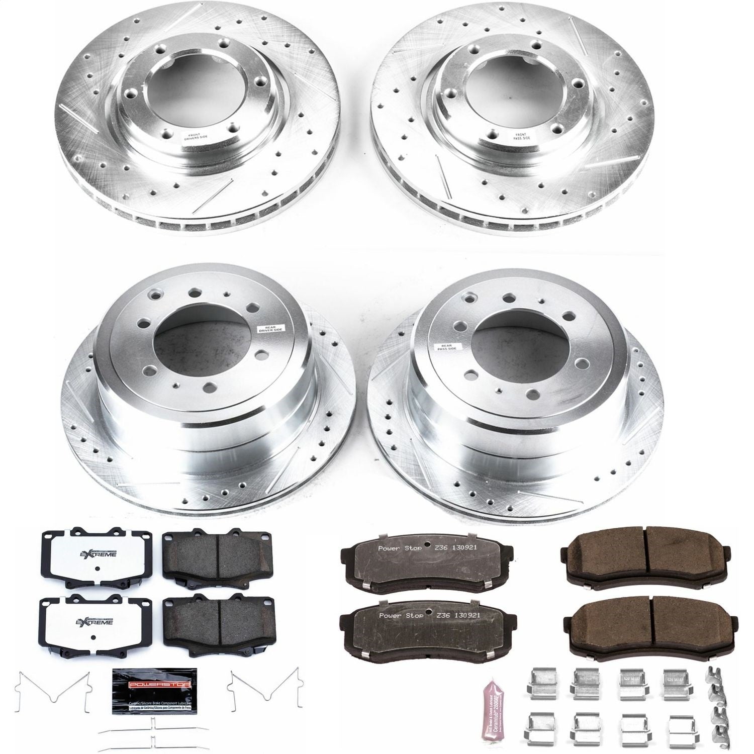 PowerStop Front & Rear Z36 Truck & Tow Brake Kit | Lexus LX450 (96-97) (K1155-36)