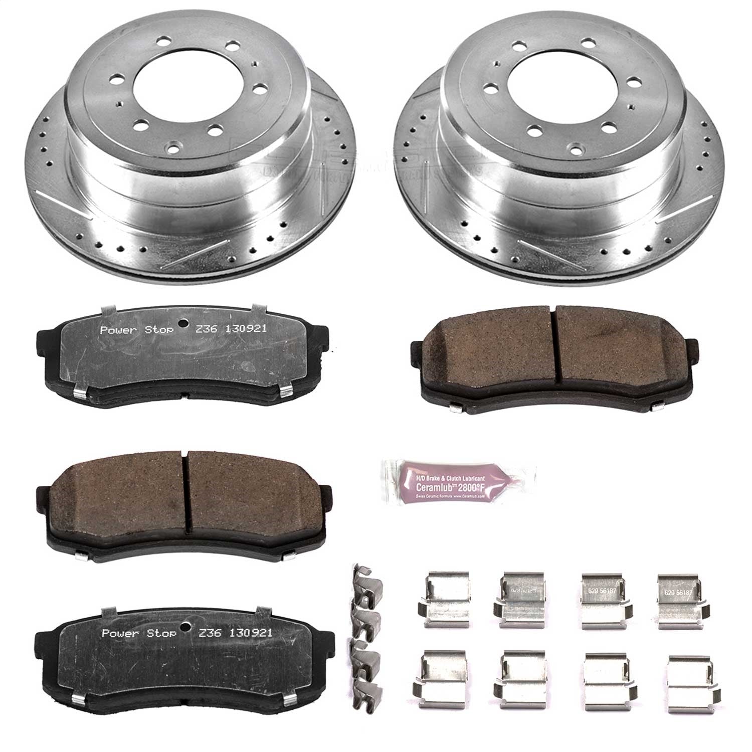 PowerStop Rear Z36 Truck & Tow Brake Kit | Lexus LX450 (96-97) (K1156-36)