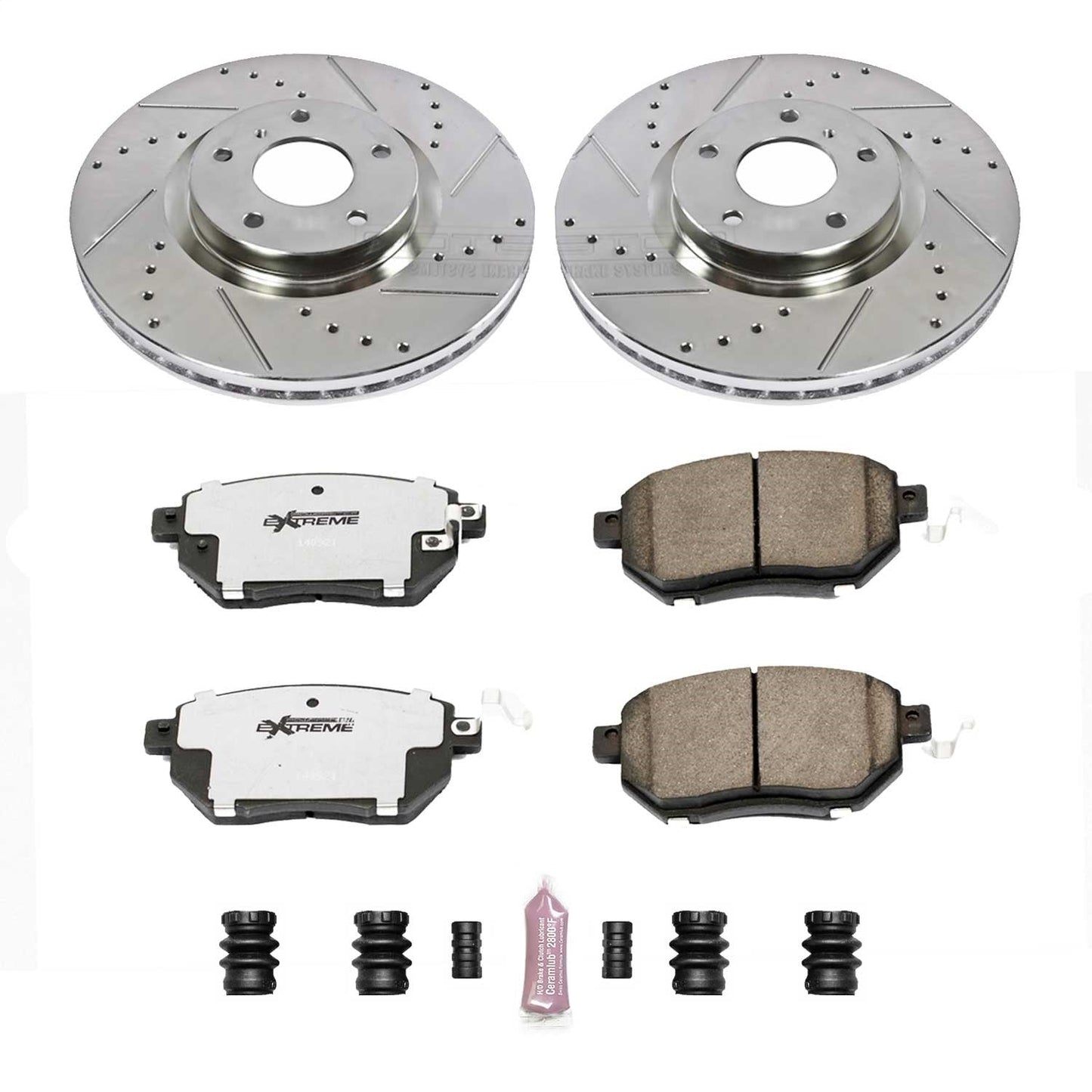PowerStop Front Z26 Street Warrior Brake Kit | Nissan Maxima (07-08) (K116-26)