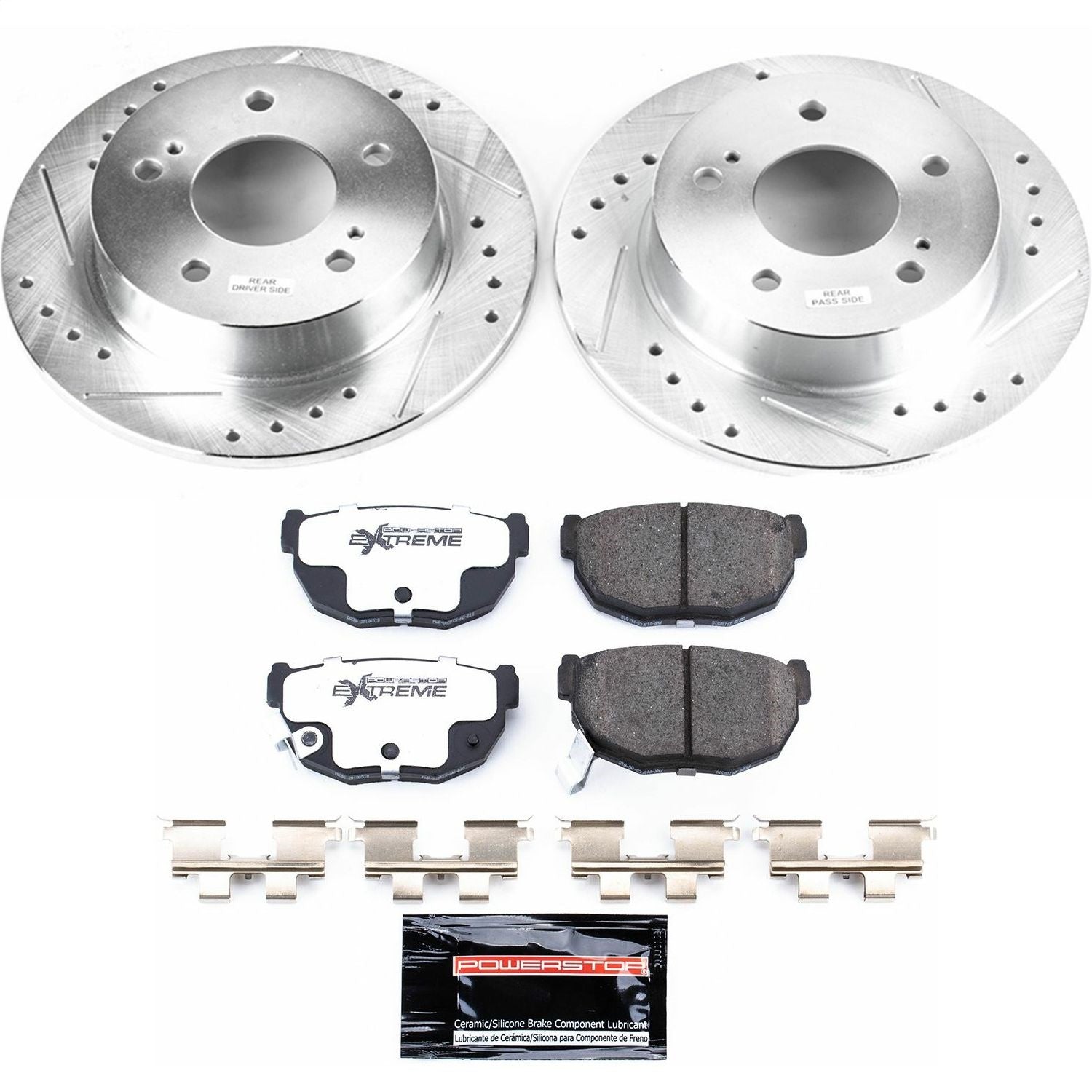 PowerStop Rear Z26 Street Warrior Brake Kit | Nissan 240SX (94-98) (K1174-26)