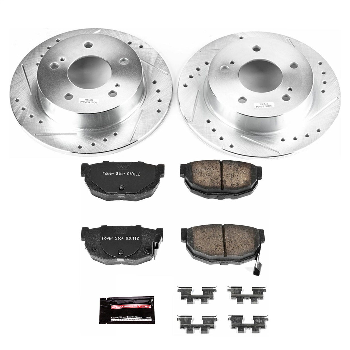 PowerStop Rear Z23 Evolution Sport Brake Kit | Nissan 240SX (94-98) (K1174)
