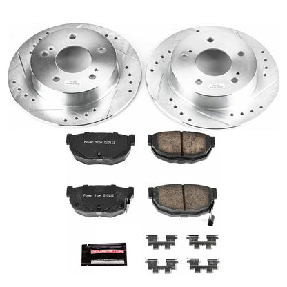 PowerStop Rear Z23 Evolution Sport Brake Kit | Nissan 240SX (94-98) (K1174)