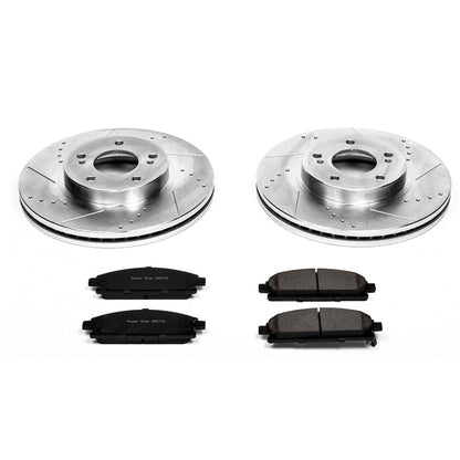 PowerStop Front Z23 Evolution Sport Brake Kit | Infiniti Q45 (97-01) (K1179)