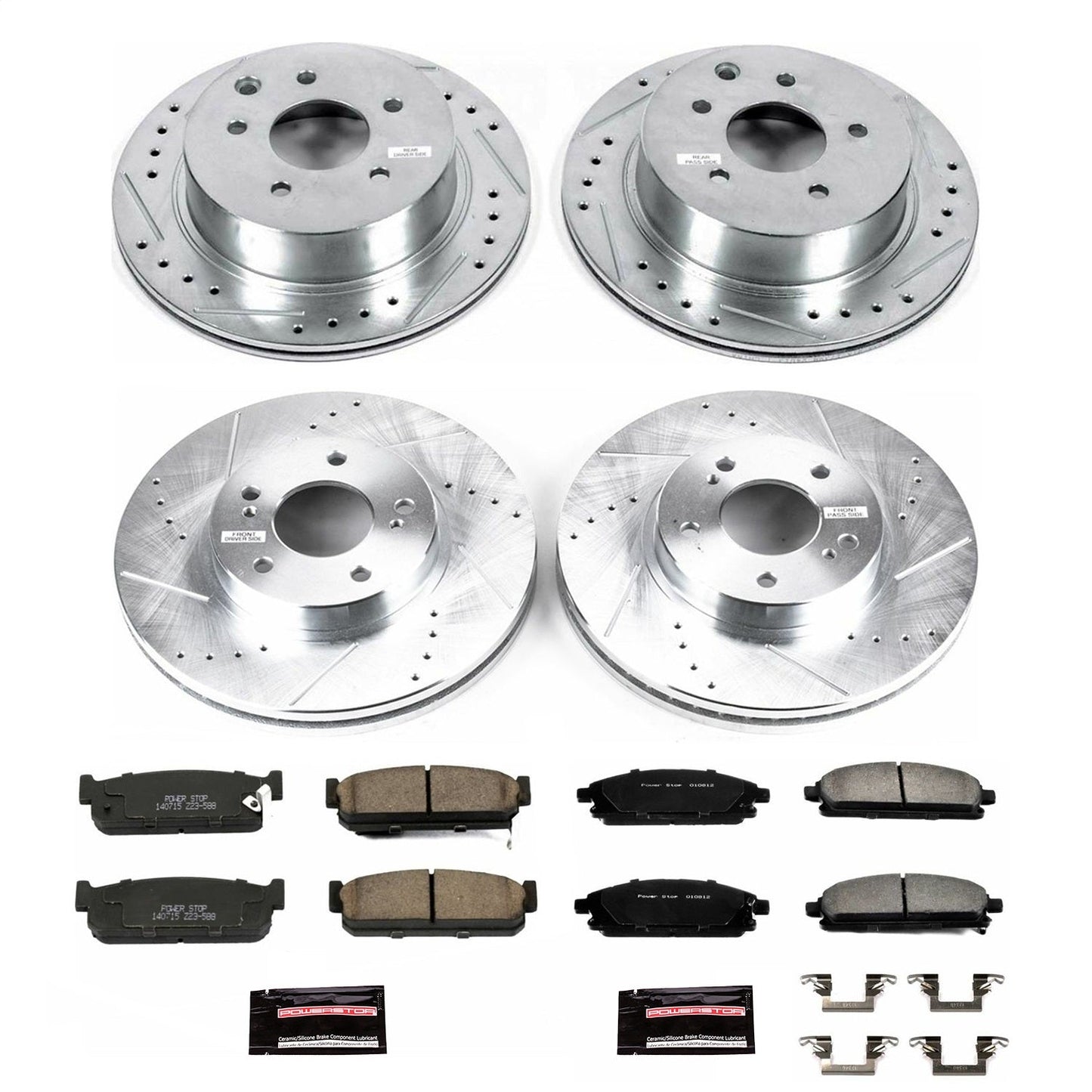PowerStop Front & Rear Z23 Evolution Sport Brake Kit | Infiniti Q45 (97-01) (K1180)