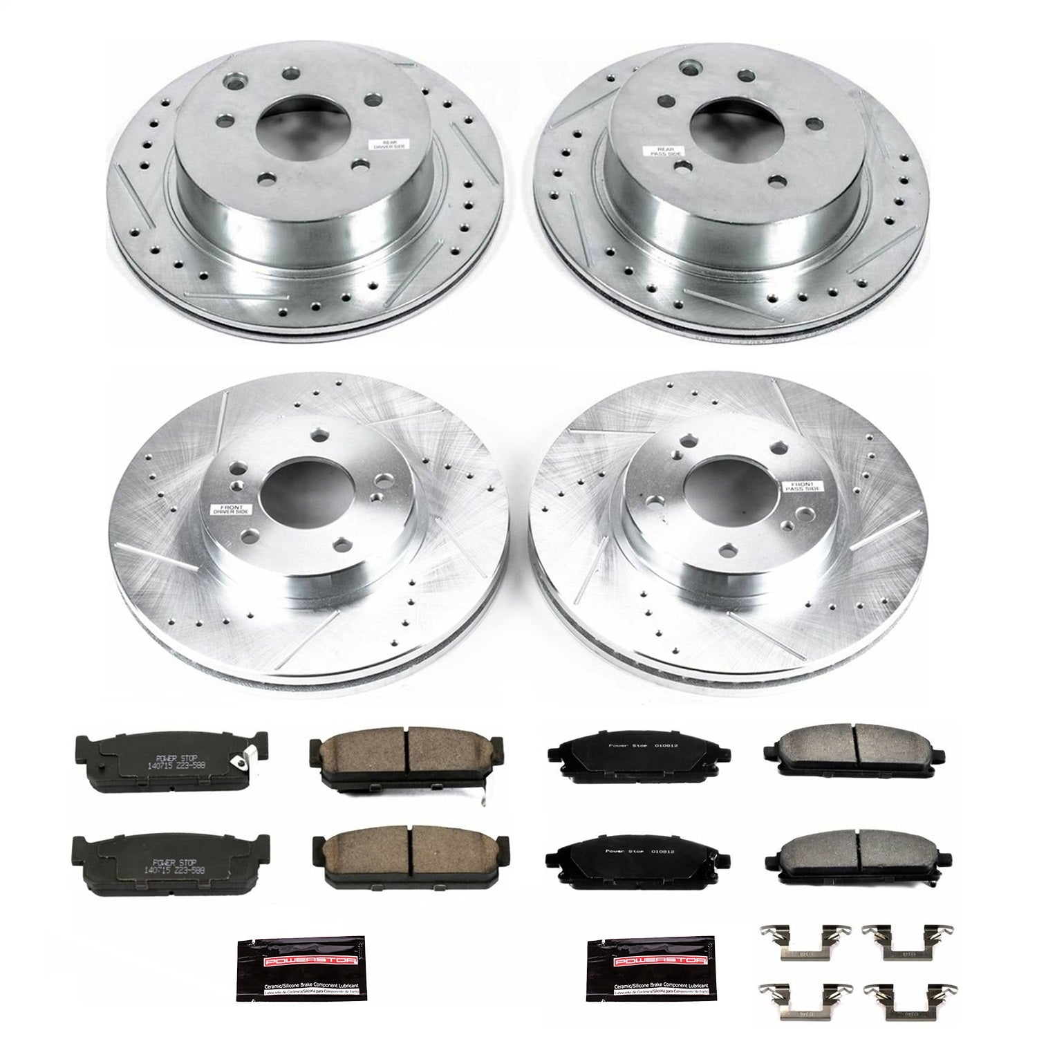 PowerStop Front & Rear Z23 Evolution Sport Brake Kit | Infiniti Q45 (97-01) (K1180)