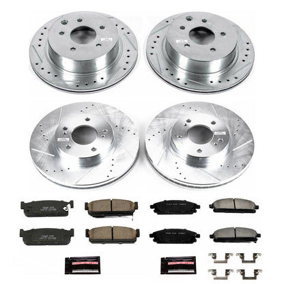 PowerStop Front & Rear Z23 Evolution Sport Brake Kit | Infiniti Q45 (97-01) (K1180)