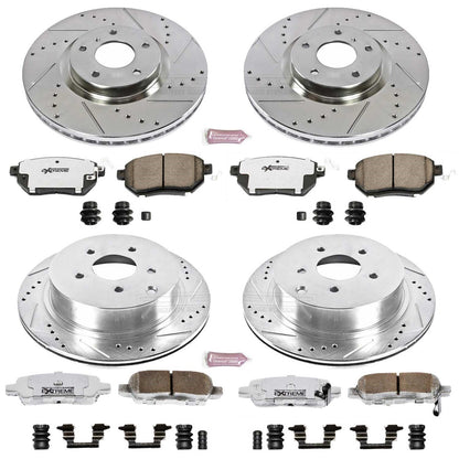 PowerStop Front & Rear Z26 Street Warrior Brake Kit | Nissan Murano (06-07) (K119-26)