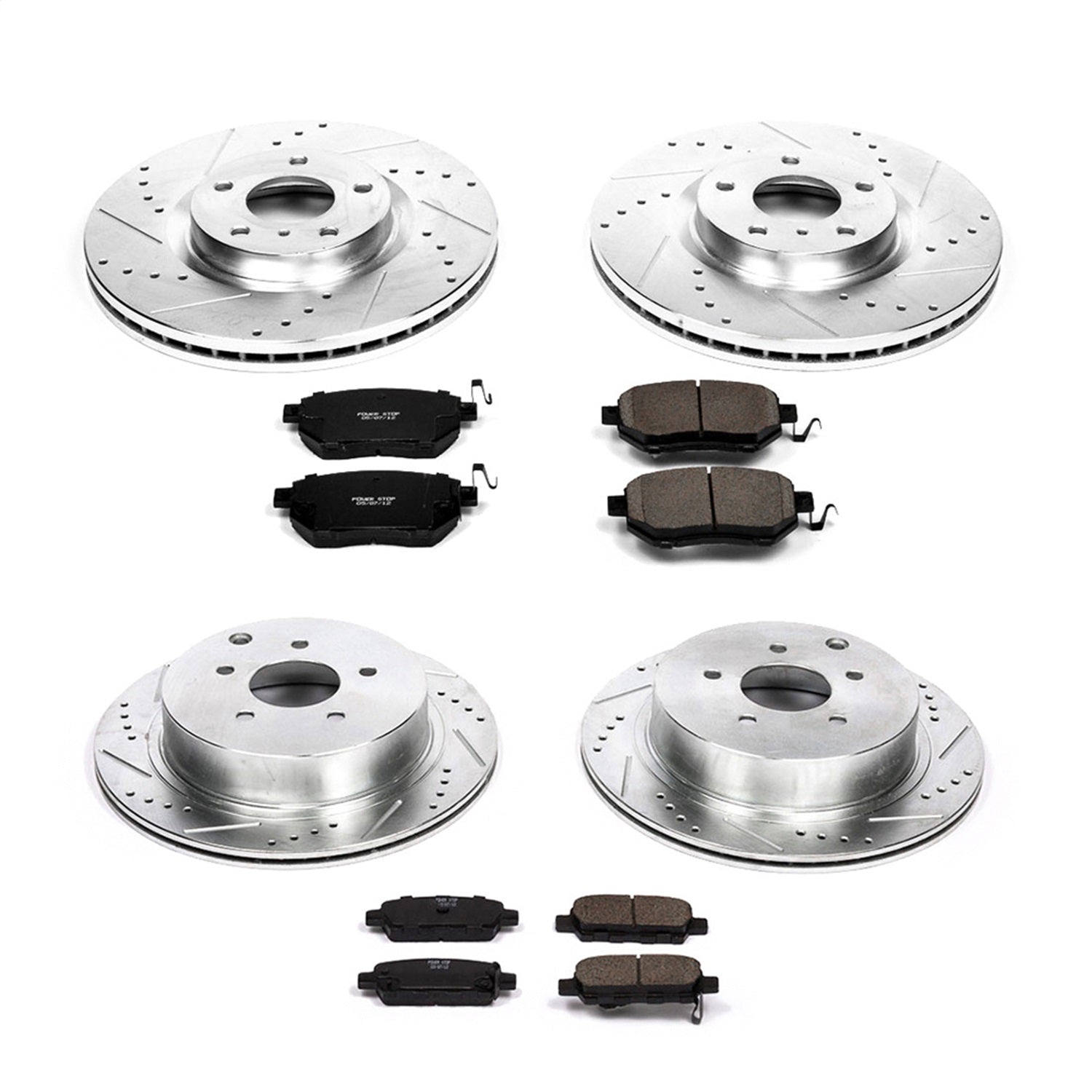 PowerStop Front & Rear Z23 Evolution Sport Brake Kit | Nissan Murano (06-07) (K119)
