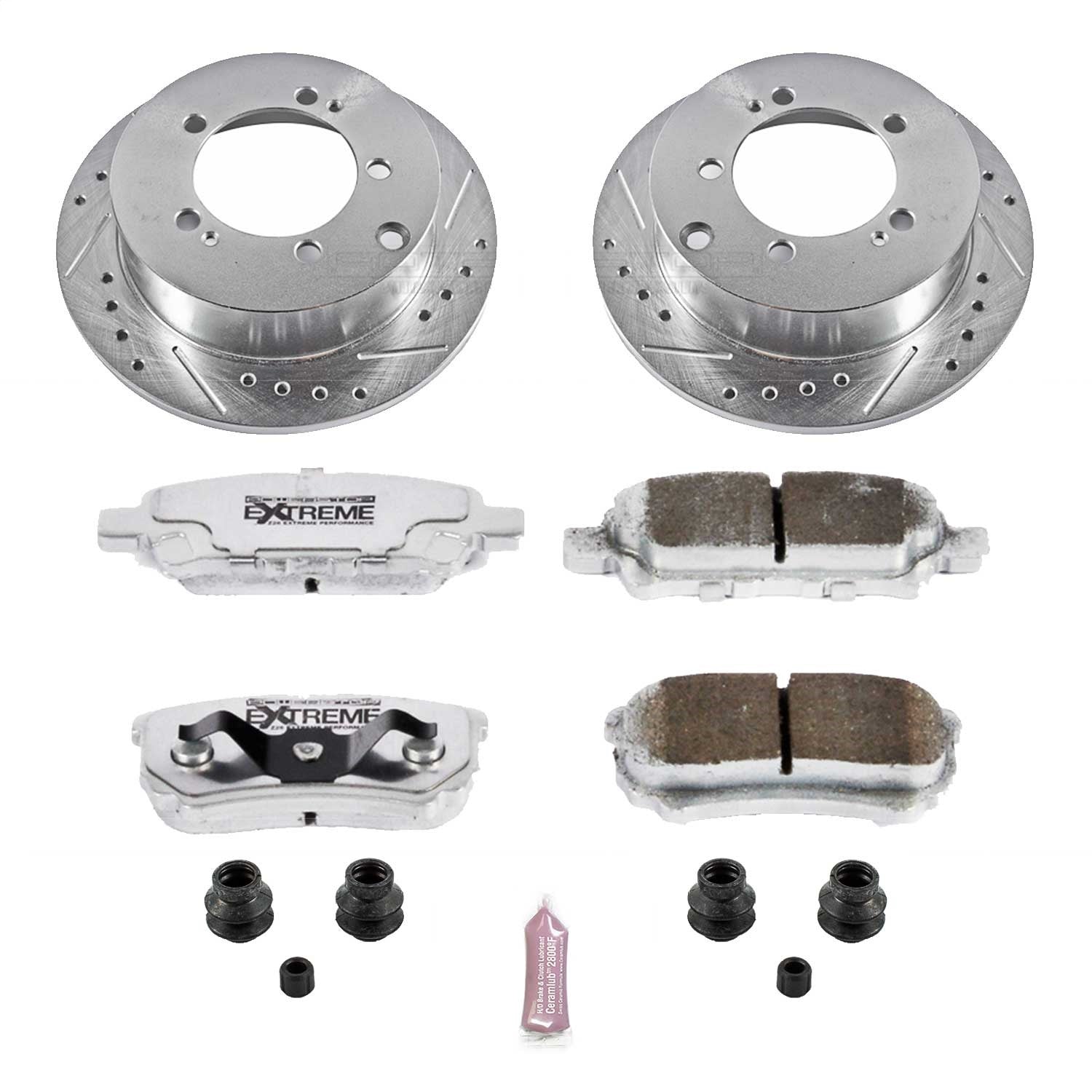 PowerStop Rear Z26 Street Warrior Brake Kit | Mitsubishi Lancer (04-06) (K1202-26)