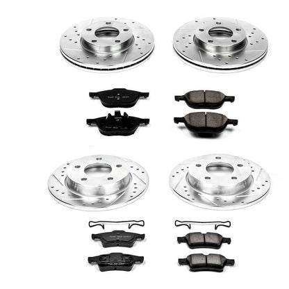PowerStop Front & Rear Z23 Evolution Sport Brake Kit | Mazda 3 (04-05) (K122)