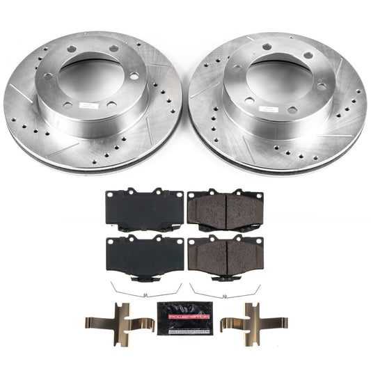 PowerStop Front Z23 Evolution Sport Brake Kit | Toyota 4Runner (95-02) (K1233)
