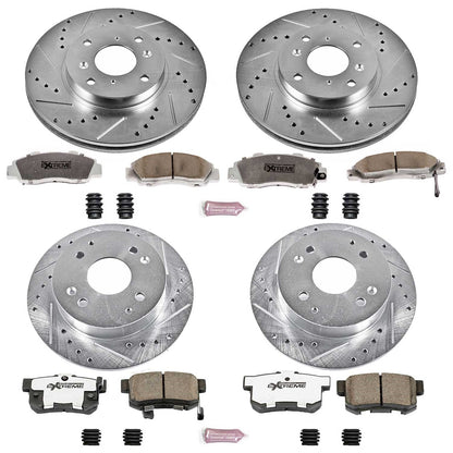 PowerStop Front & Rear Z26 Street Warrior Brake Kit | Acura CL (98-99) (K1238-26)