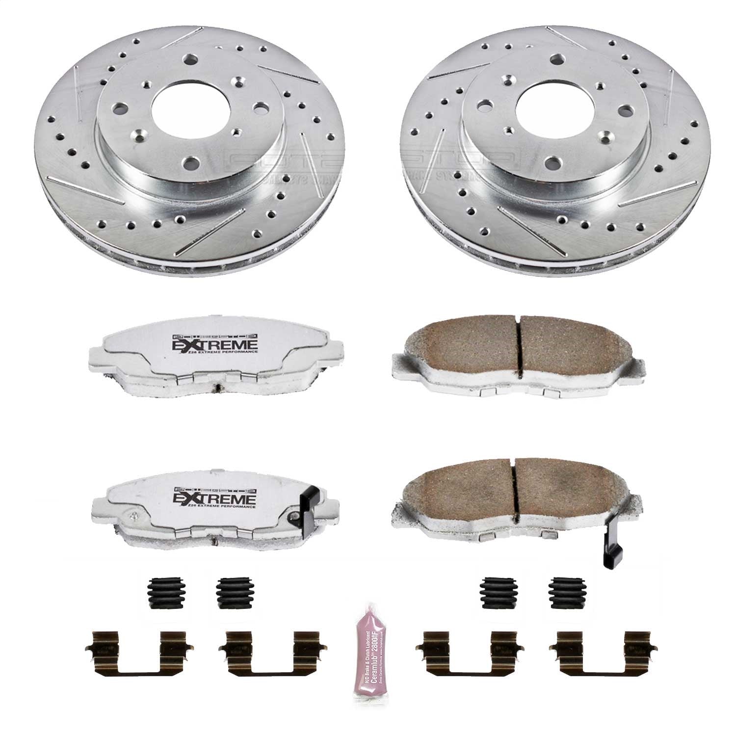 PowerStop Front Z26 Street Warrior Brake Kit | Acura CL (98-99) (K1239-26)
