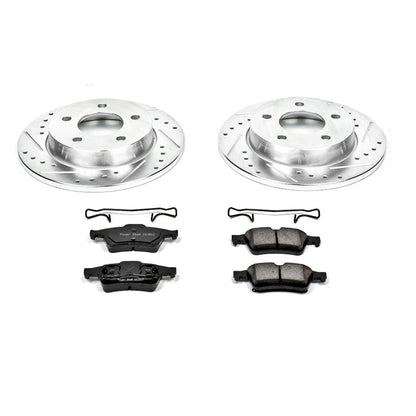 PowerStop Rear Z23 Evolution Sport Brake Kit | Mazda 3 (04-05) (K124)
