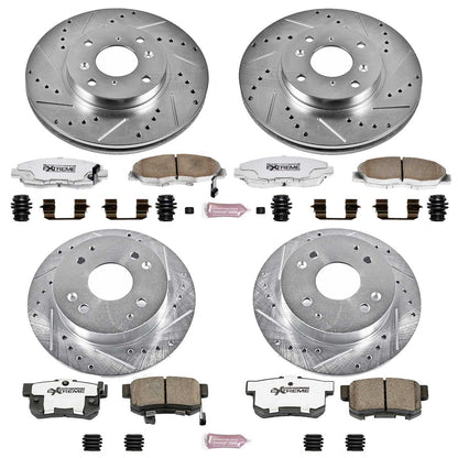 PowerStop Front & Rear Z26 Street Warrior Brake Kit | Acura CL (98-99) (K1240-26)