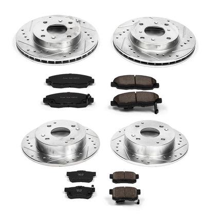 PowerStop Front & Rear Z23 Evolution Sport Brake Kit | Acura CL (98-99) (K1240)