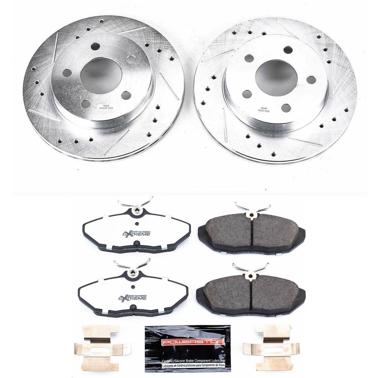 PowerStop Rear Z26 Street Warrior Brake Kit | Ford Thunderbird (93-97) (K1297-26)