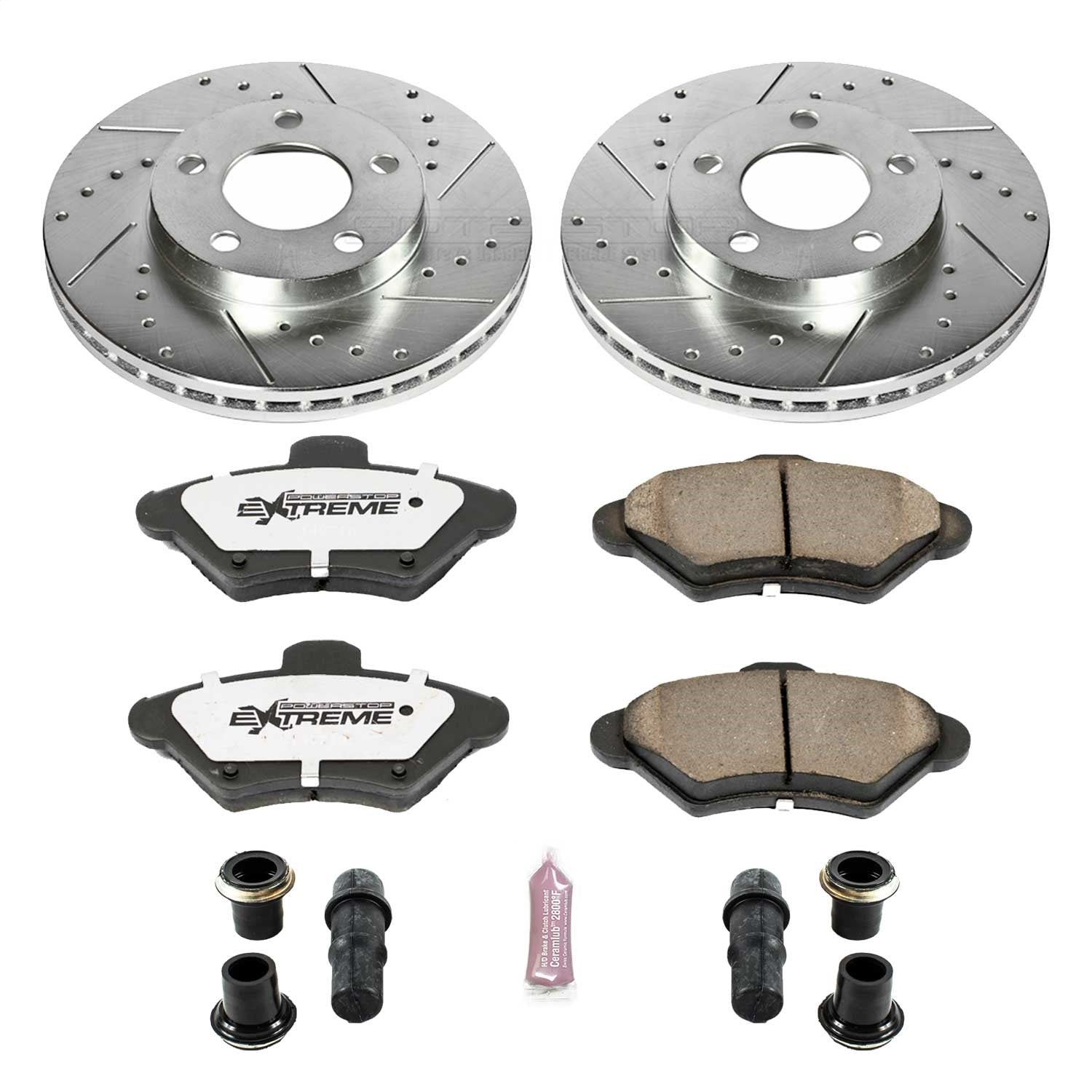 PowerStop Front Z26 Street Warrior Brake Kit | Ford Mustang (94-98) (K1299-26)