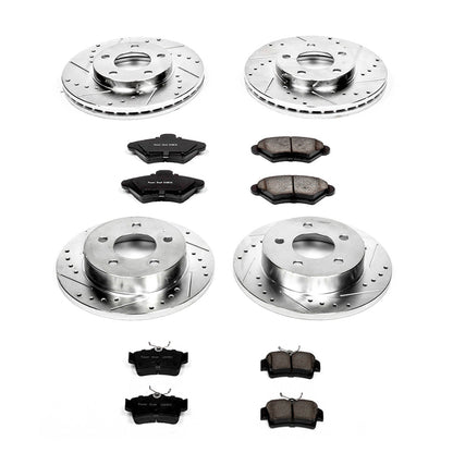 PowerStop Front & Rear Z23 Evolution Sport Brake Kit | Ford Mustang (94-98) (K1300)
