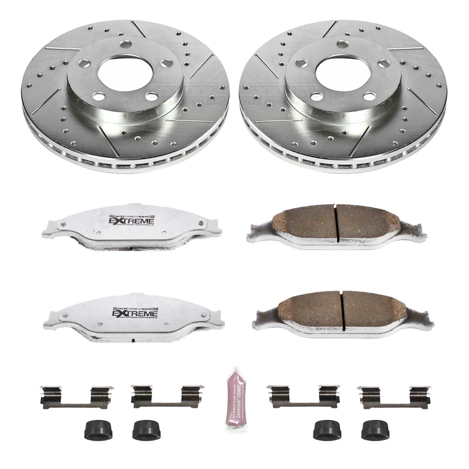 PowerStop Front Z26 Street Warrior Brake Kit | Ford Mustang (99-04) (K1301-26)