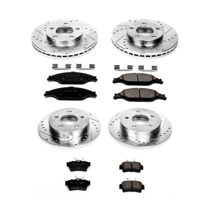 PowerStop Front & Rear Z23 Evolution Sport Brake Kit | Ford Mustang (99-04) (K1302)