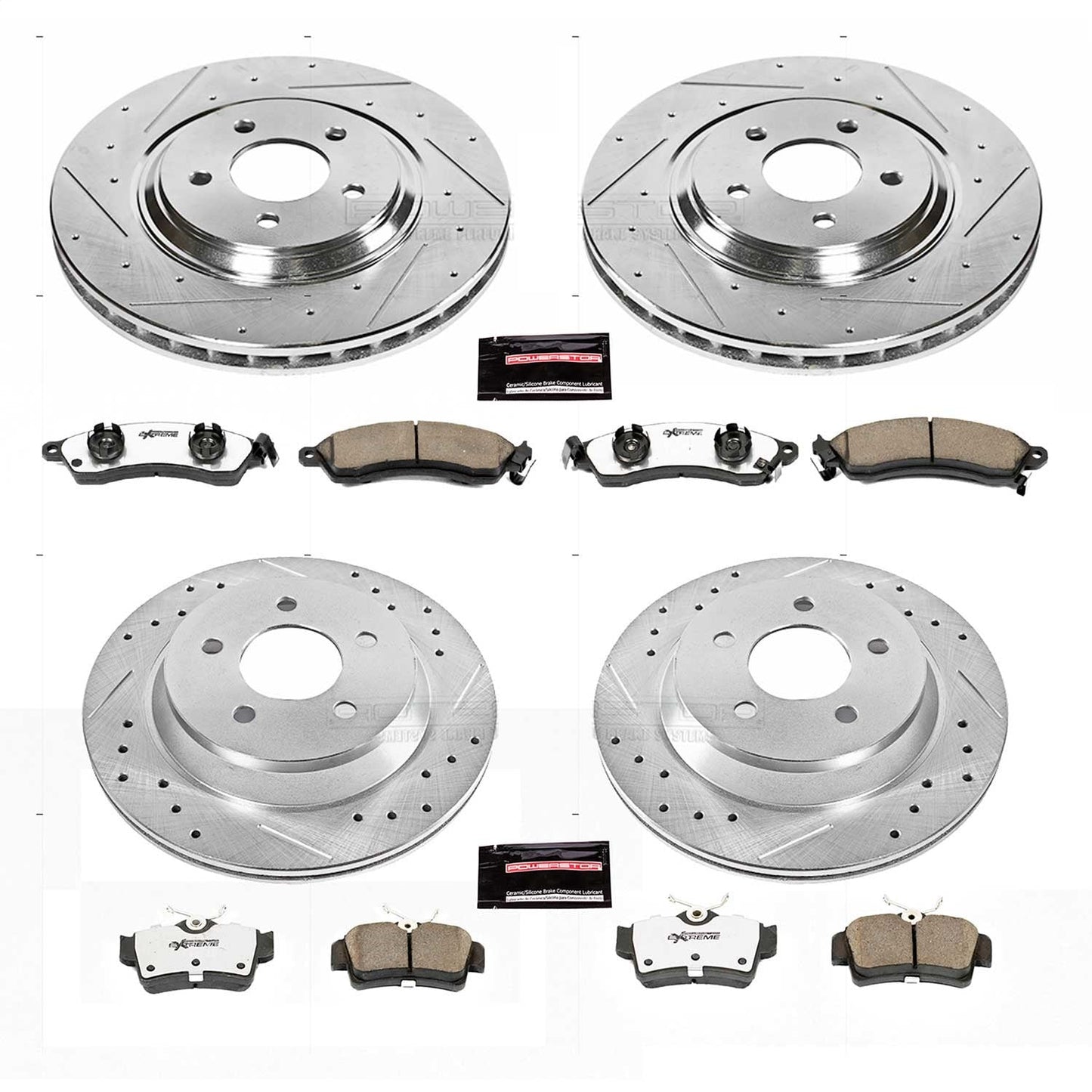 PowerStop Front & Rear Z26 Street Warrior Brake Kit | Ford Mustang (94-99) (K1305-26)