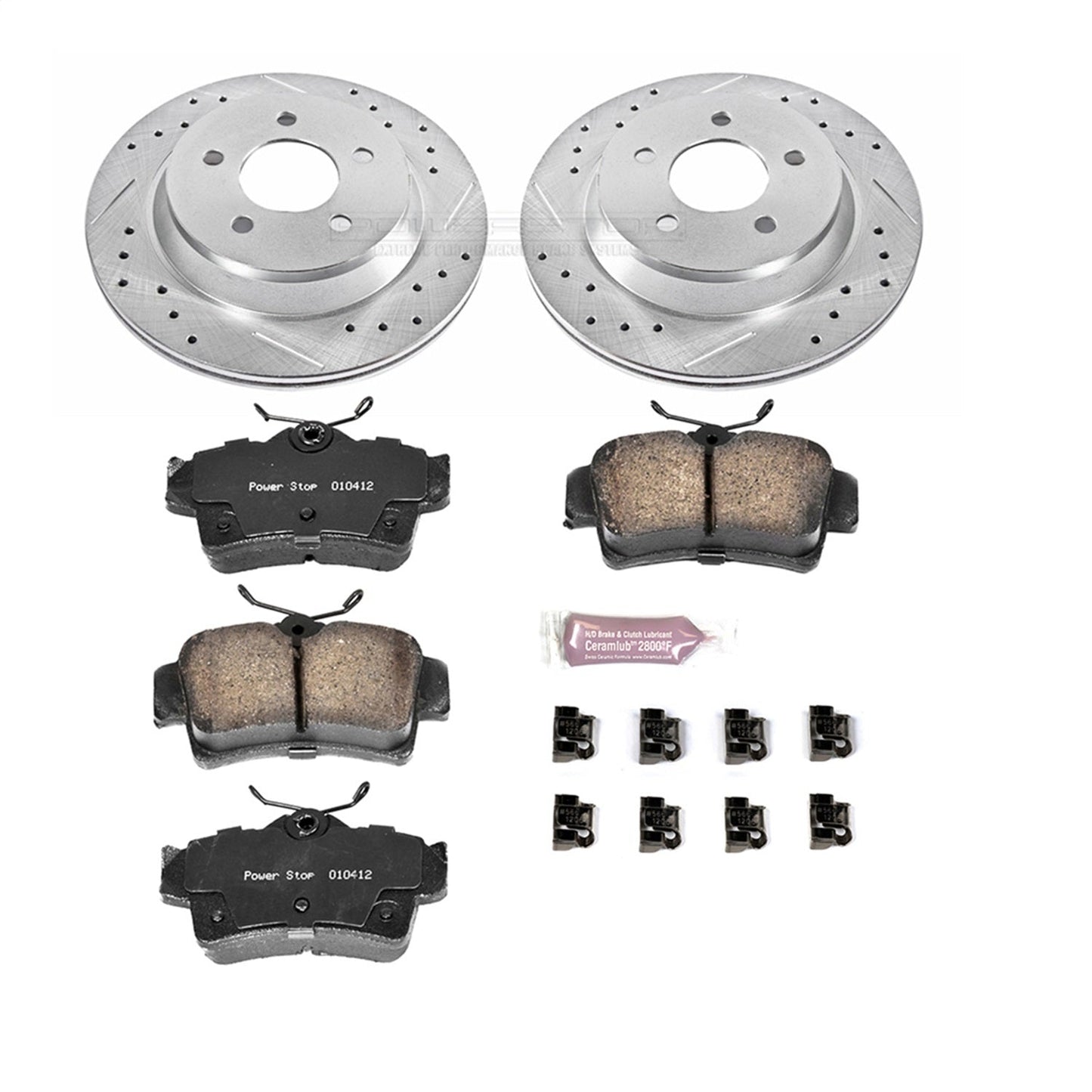 PowerStop Rear Z23 Evolution Sport Brake Kit | Ford Mustang (94-99) (K1306)