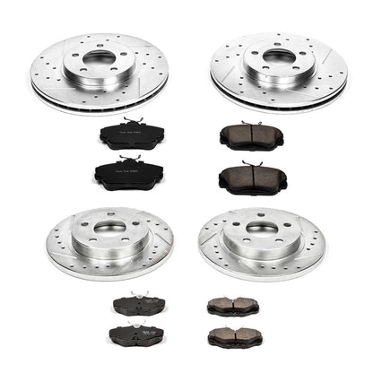 PowerStop Front & Rear Z23 Evolution Sport Brake Kit | Ford Taurus (96-99) (K1320)