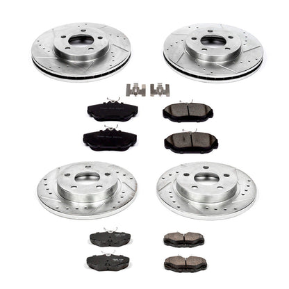 PowerStop Front & Rear Z23 Evolution Sport Brake Kit | Ford Taurus (94-00) (K1328)
