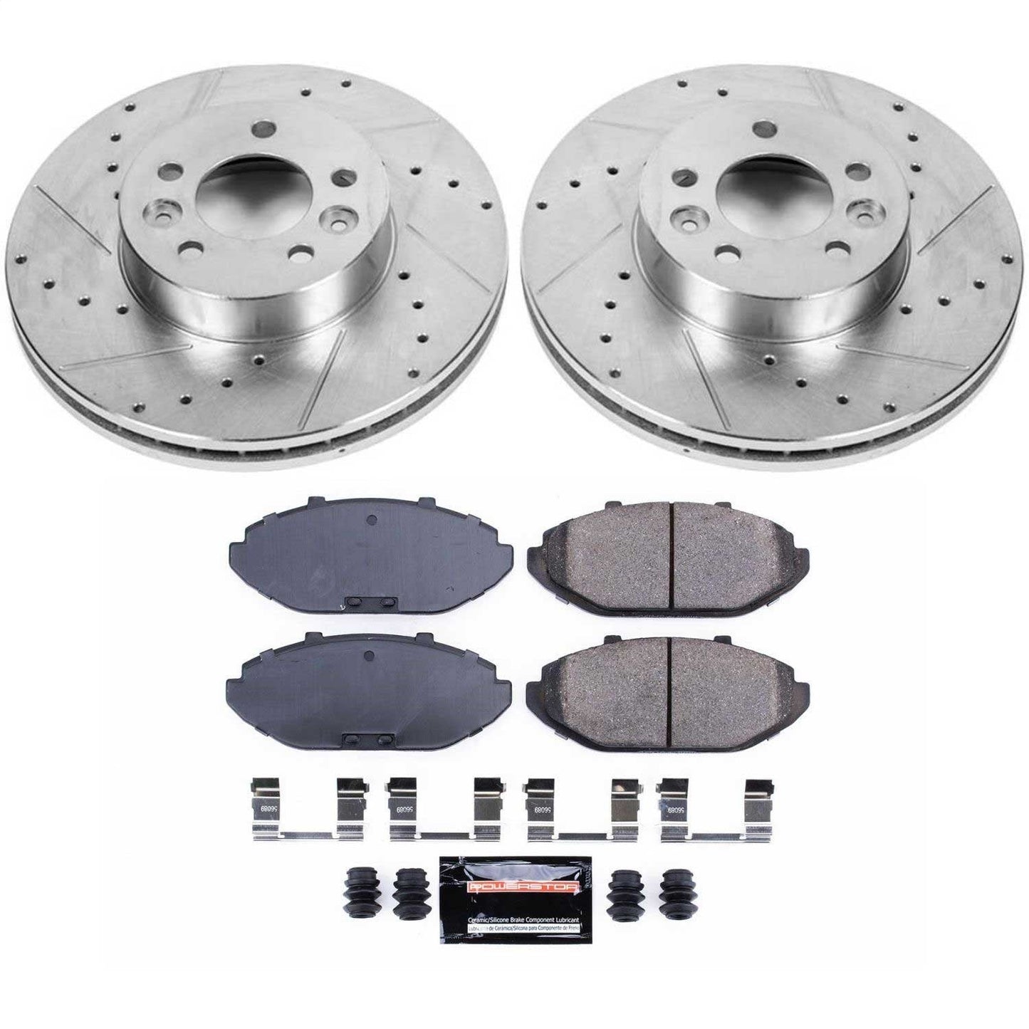 PowerStop Front Z23 Evolution Sport Brake Kit | Ford Crown Victoria (98-02) (K1335)
